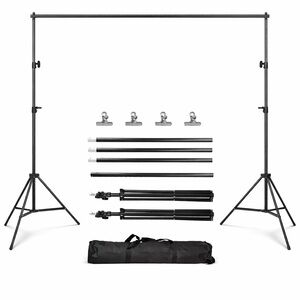 EMART Backdrop Stand 6.5x10ft Adjustable Photo Studio Background Support Kit